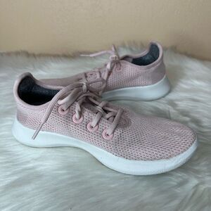 Allbirds Womens Tree Runners Soft Pink Running Shoes Sneakers Size 8